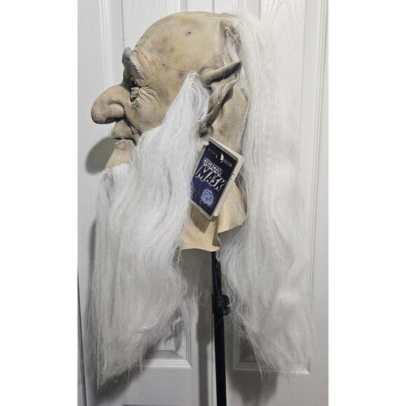 Mario Chiodo 2004 Wizard Mask Warlock Long White Beard Bald Troll Elf Overhead - Picture 4 of 10